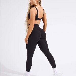 Buff Bunny Rosa Black High-Waisted Leggings Sz M